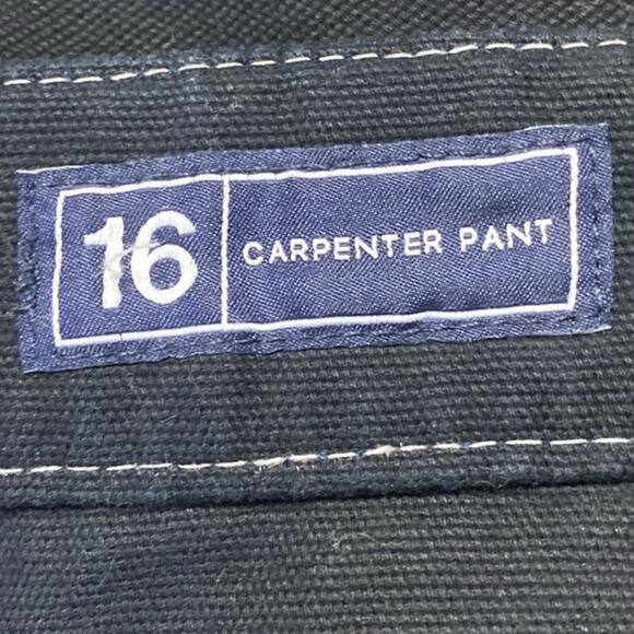 Gap Carpenter Women's Black High Waisted Wide Leg Baggy Trousers Pants Size 16 - Picture 5 of 6